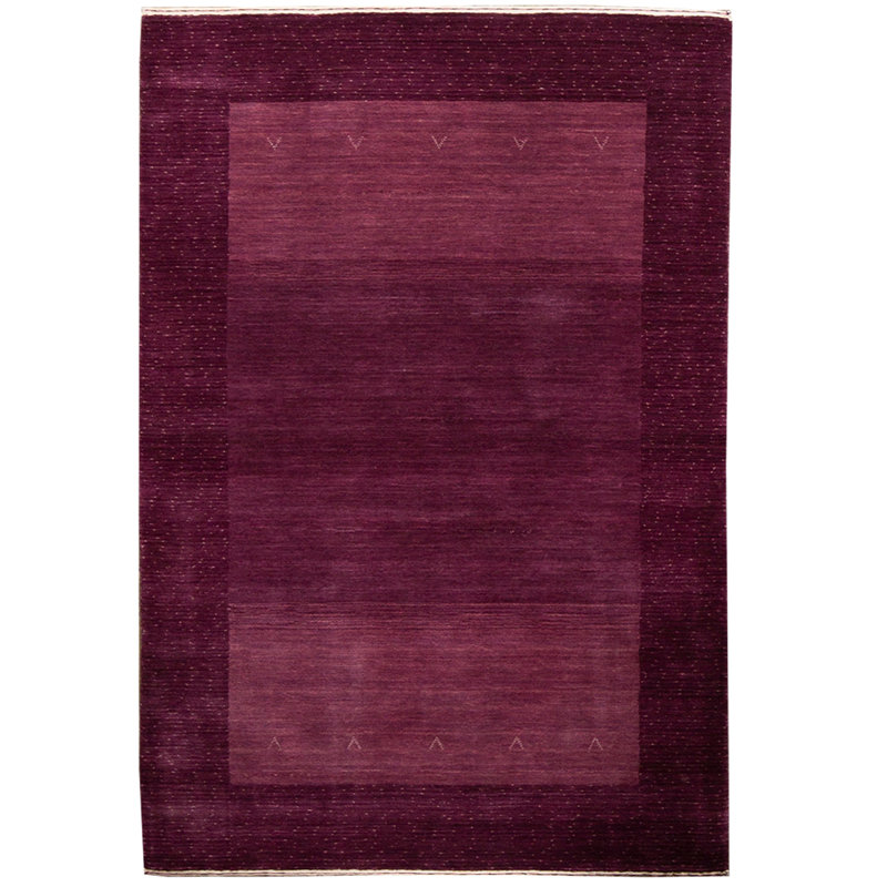 Hand-Knotted High-Quality Plum Area Rug