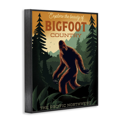 Cryptid Tourism Wildlife Framed Giclee, design by Omar Escalante