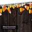 Rideau de douche Halloween à bordure bonbon et vieux crochets avec 12 crochets Halloween-129039567