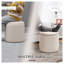 Ensemble de 2 poufs de rangement gigognes HOMCOM avec couvercles amovibles, repose-pieds rembourrés en velours côtelé blanc crème