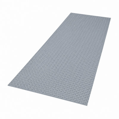 Heavy-Duty PVC Garage Floor Mat Available in Gray, Waterproof Anti-Slip Protective Car Mat, Stain Resistant Easy Clean Flooring Cover for Garage, Workshop and Kitchen Spaces