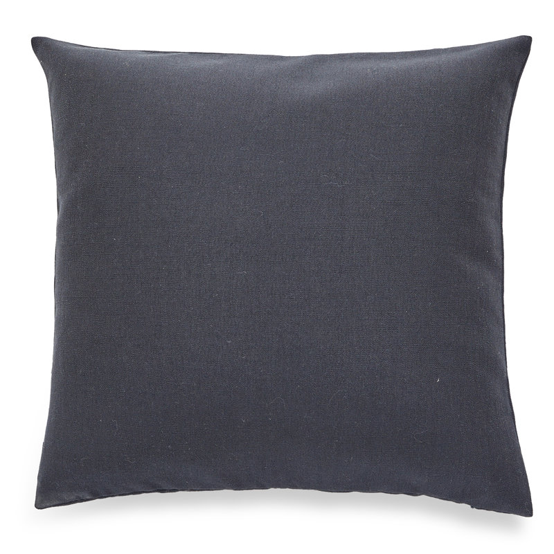 Housse de coussin réversible SEATTLE SOLID, Noir