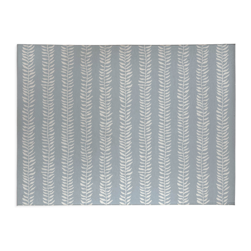 Tapis de cuisine Mystic Ivy, Rectangle 5 pi x 7 pi, Bleu ardoise