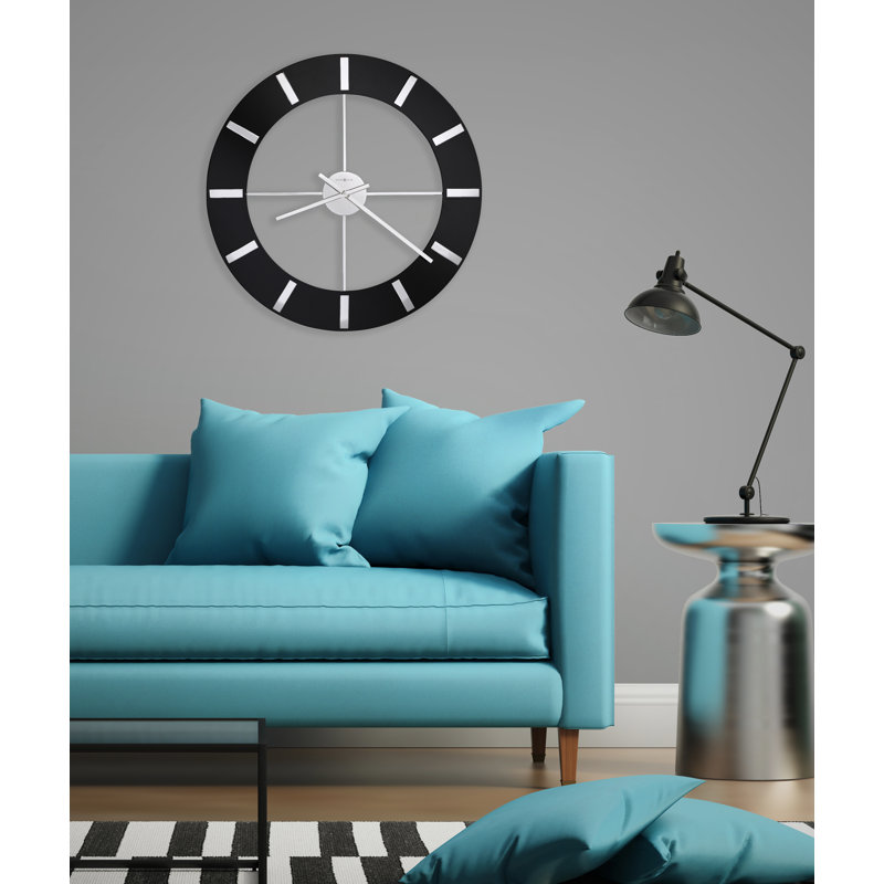 Oversized Onyx Wall Clock