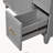 36 Inch Grey Bathroom Vanity with Ceramic Sink, Solid Wood Frame with Soft Close Doors, Adjustable Shelves and Double-Depth Drawer-2134149122