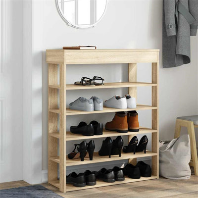 Shoe Rack 80X30x98 Cm Engineered Wood