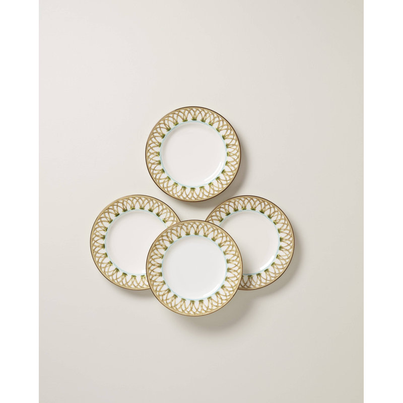 Lenox British Colonial Bamboo Accent Plates, Set of 4