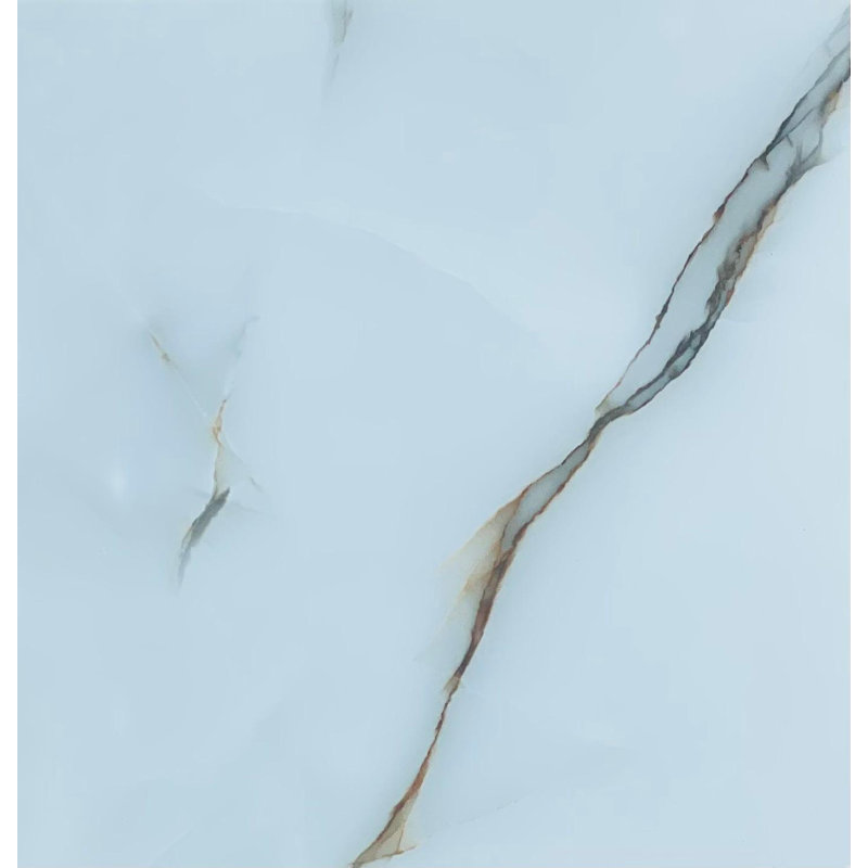 Melanoid Castano Silver Polished, 24" W x 24" L