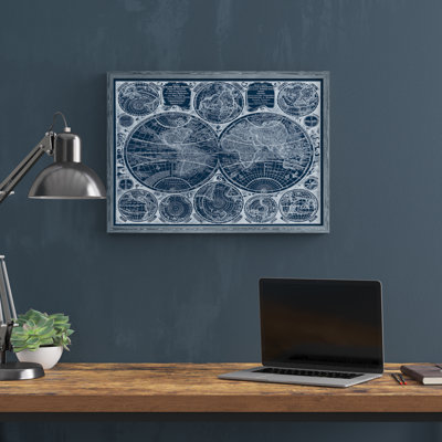«World Globes Blueprint» par Paul Cezanne - reproduction d'art encadrée