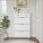 Shoe Cabinets with 3 Drop-Down Doors &amp; 2 Drawers, Large Storage | Off-White | Particle Board+MDF-2025055230