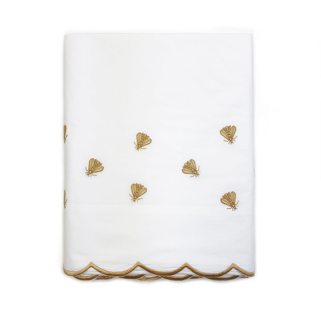 Bees Percale Flat Sheet Hamburg House 