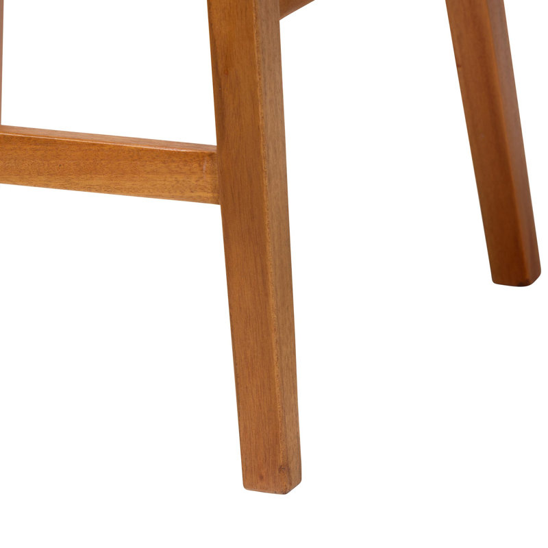 Benjee Bali & Pari Asgart Bohemian Seagrass And Mahogany Wood Bar Stool