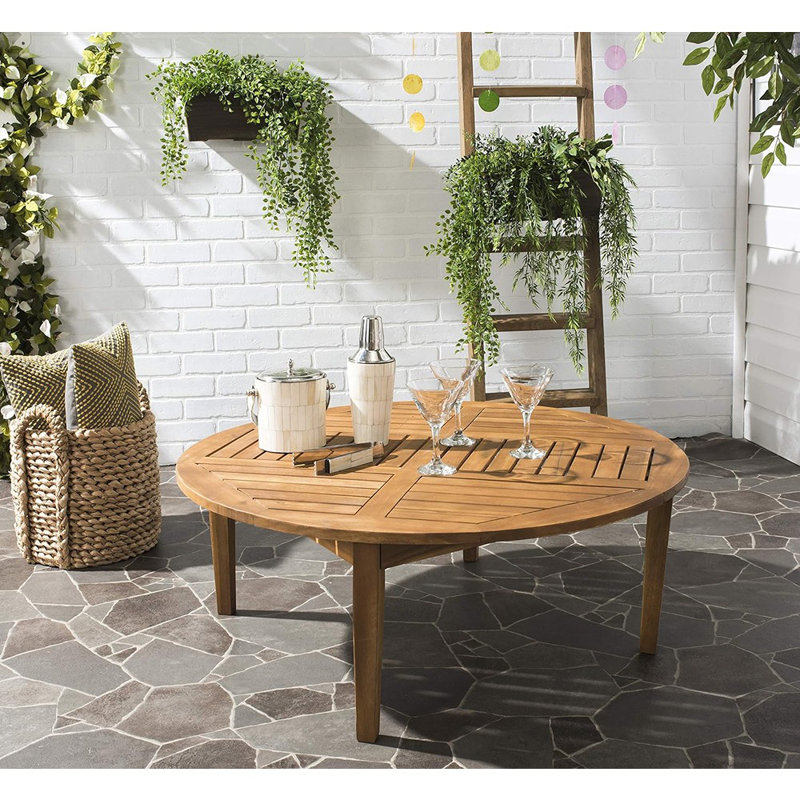 Ceyara Solid Wood Top Single Coffee Table