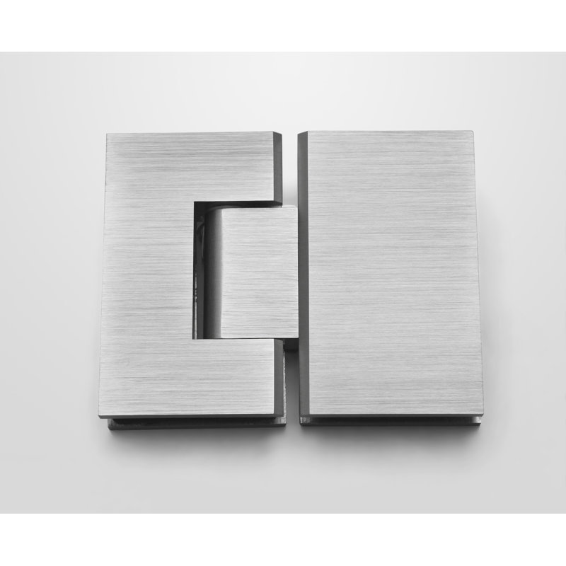 60" W x 78" H Pivot Frameless Shower Door, Polished Brass