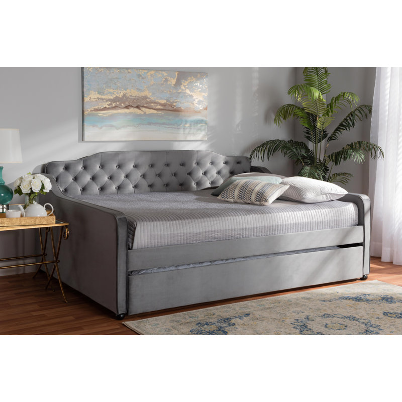 Lit de jour avec couchette Mihoyo, Gris, Grand