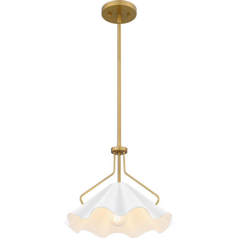 Capus 1-Light Aged Brass Pendant Light
