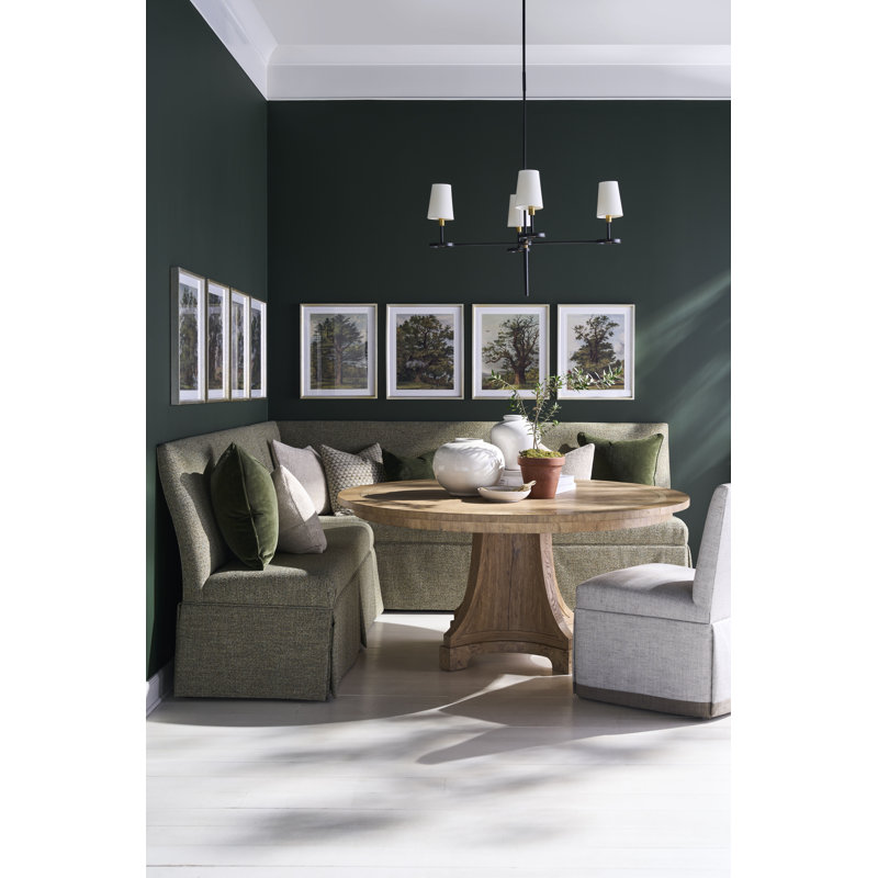 Monterey Round Solid Wood Dining Table, Hawthorne Light