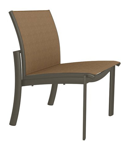 Kor Outdoor Dining Side Chair, Mocha, Rincon