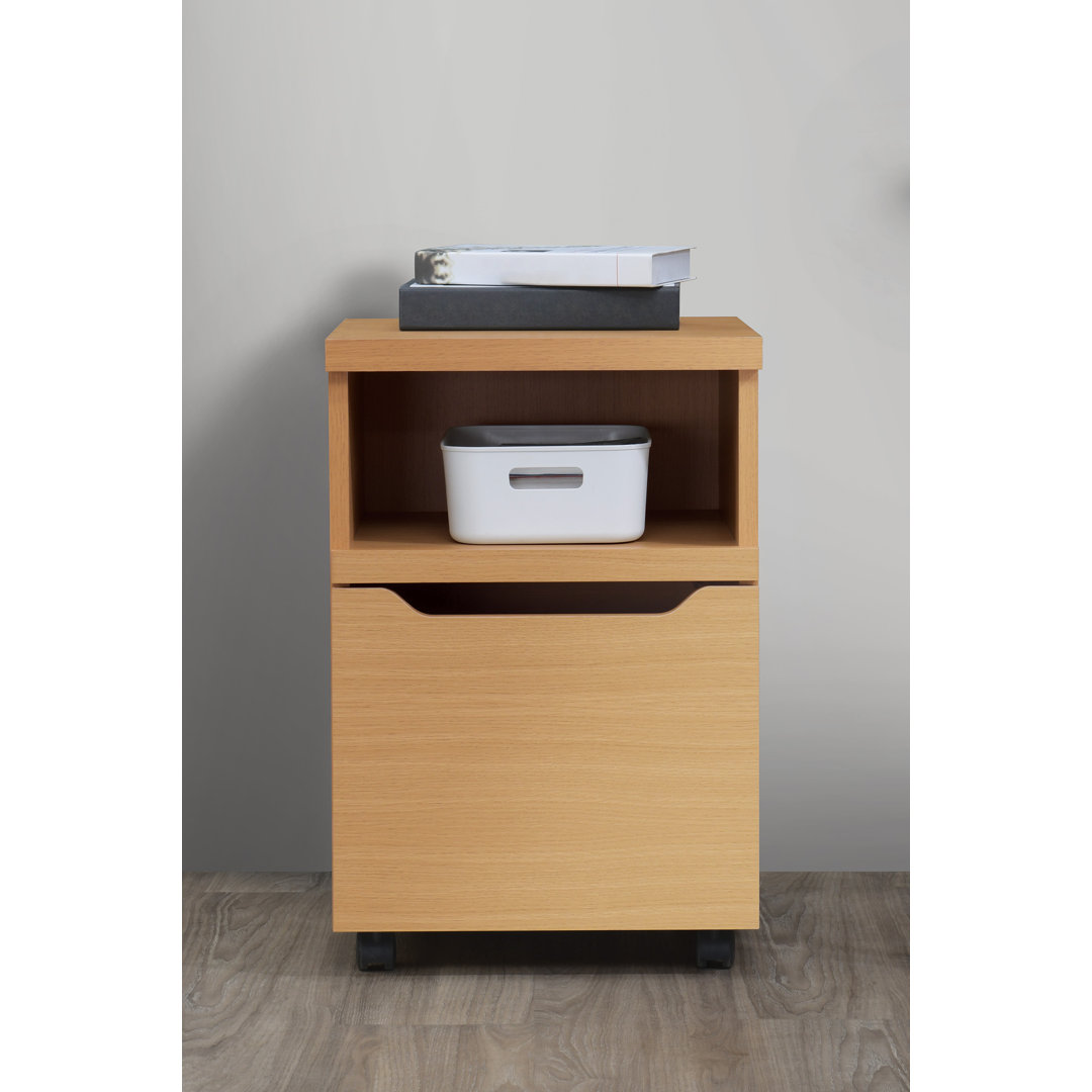 16'' Wide 1 -Drawer Mobile File Cabinet OSP Designs