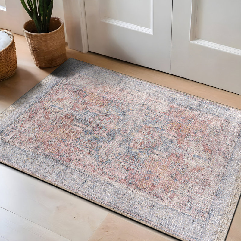 Tapis rétro vintage transitionnel Boho, Rectangulaire 2 pi x 3 pi