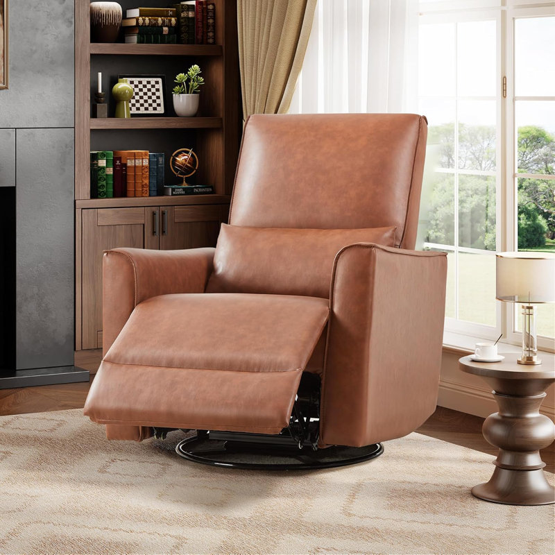 Faux Leather Accent Chair