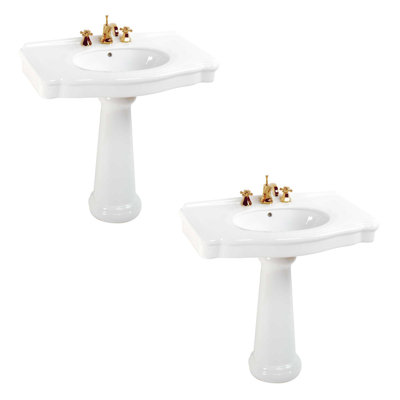 The Renovators Supply Inc. 21'' Gloss Vitreous China Rectangular Bathroom Sink with Overflow