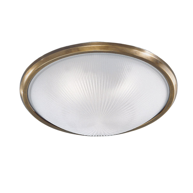 Noriega Glass Flush Mount, Bronze, Non Energy Efficient