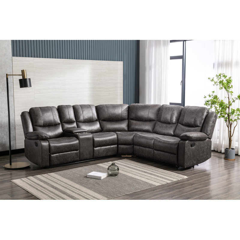 3-piece Reclining Sectional with Left Side Console
