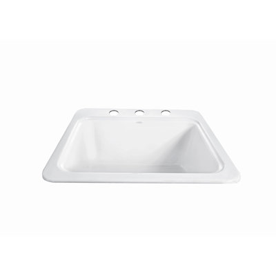 Big Horn 25'' L x 22'' W Drop-In Laundry Sink