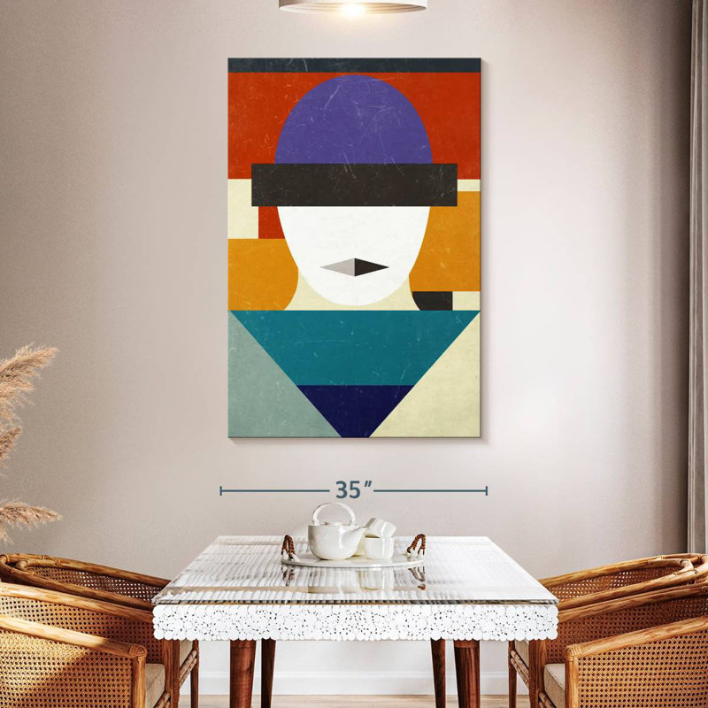 Leisha Geometric Face, 51" H x 34" W