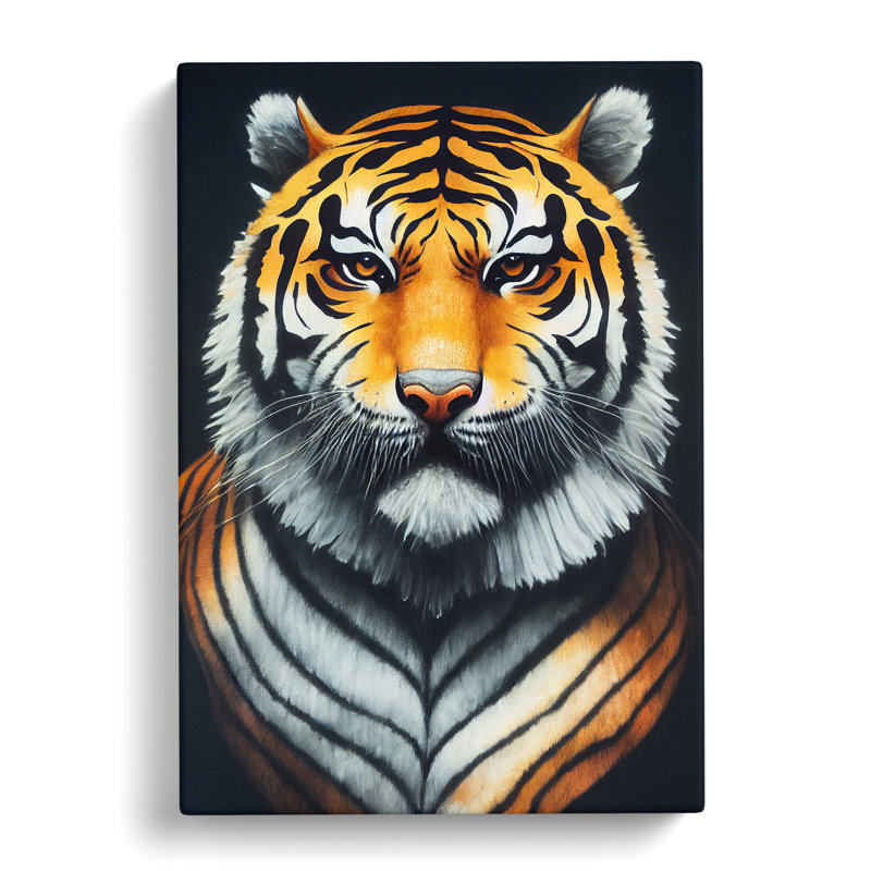 Tiger Portrait Vol.2 - Wrapped Canvas, 60cm H x 40cm W x 3cm D