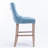 Velvet Upholstered Barstools with Button Tufted Decoration and Wooden Legs-1673205188