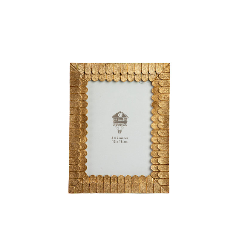 RESIN PHOTOFRAME, Gold, 13cm x 18cm