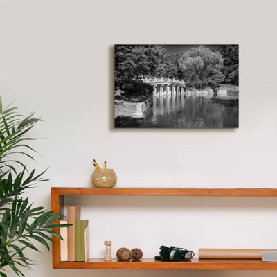 'The Koi Pond At Hyeonchungsa Shrine' by Rick Berk Canvas Wall Art