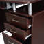 Bureau d'ordinateur complet avec rangement, chocolat-1546067091