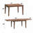 Extendable Walnut Dining Table with Self-Storing Leaf