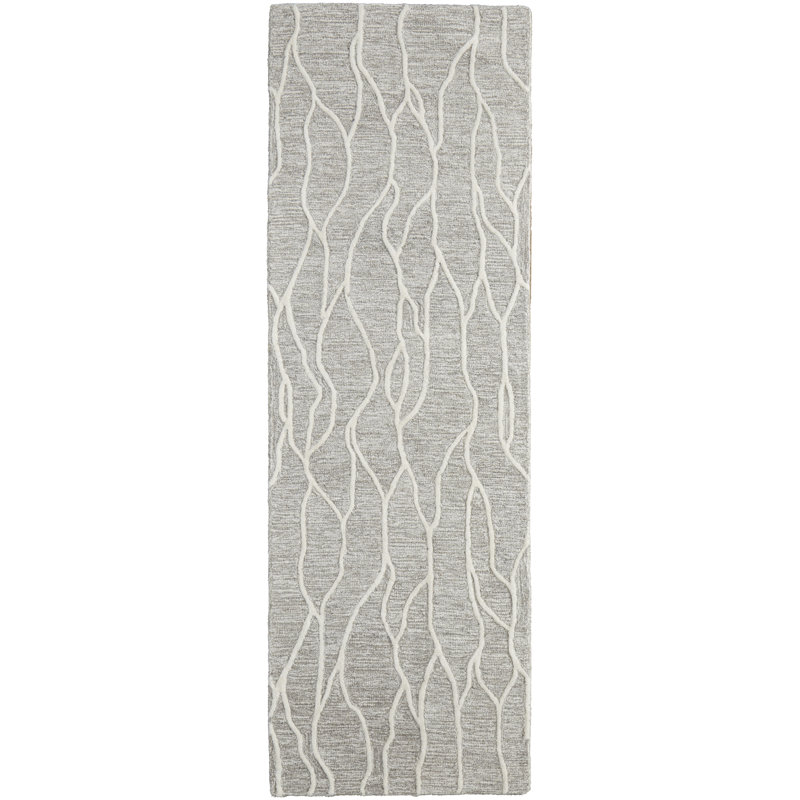 Kellisha Performance Wool Abstract Indoor Rug, Runner 2'6" x 8'