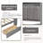 Full Size Multi-Functional Platform Bed - Upholstered Bed with Storage Shelves, Drawers, Charging Station, LED Headboard & Built-in Desk (550 lb Capacity)-1406893137-1406893143