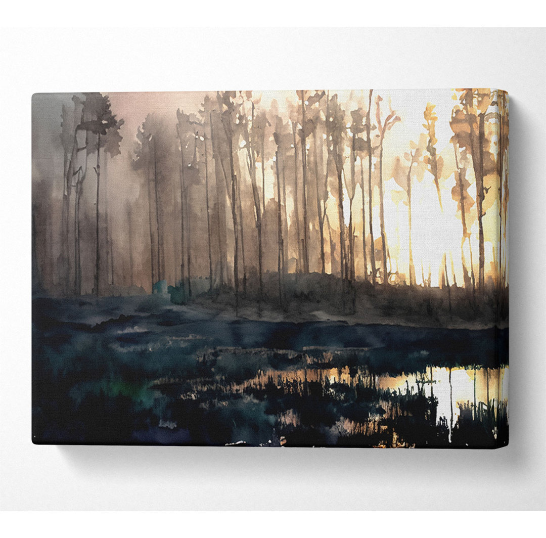 Early Morning Swamp - Kunstdrucke auf Leinwand - Wrapped Canvas