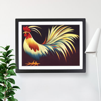 Unreal Rooster Abstract - Framed Print