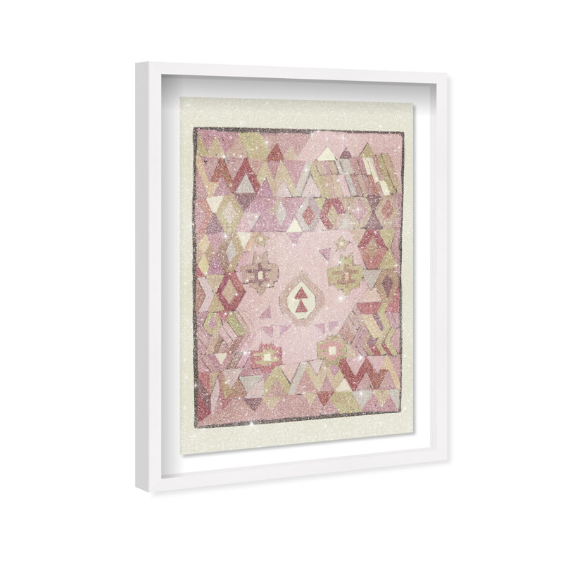 Tapestry Boehme II Print by Oliver Gal, 46.5"H x 31.5"W, White Shadowbox