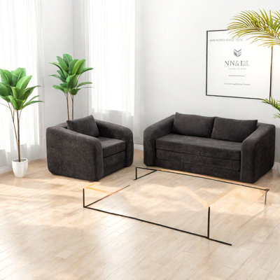 Multifunctional Chenille Sofa Beds, Modern Design For Living Rooms