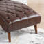 Chaise longue rembourrée avec rembourrage en coton haute densité, structure en bois massif