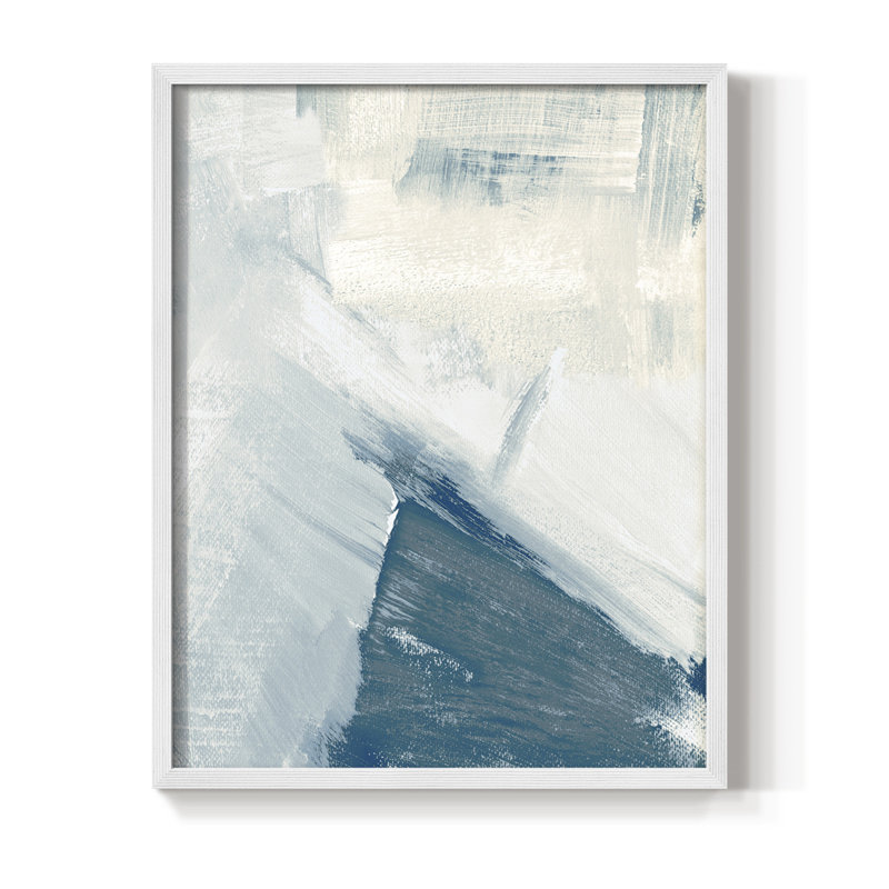 «Wind Blown I», reproduction encadrée - bois massif, H 28 po x l 22 po, Blanc