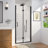 34-35 1/2 in.W x 72 in.H Bifold Frameless Glass Shower Door, Folding Frameless Shower Door-72126849