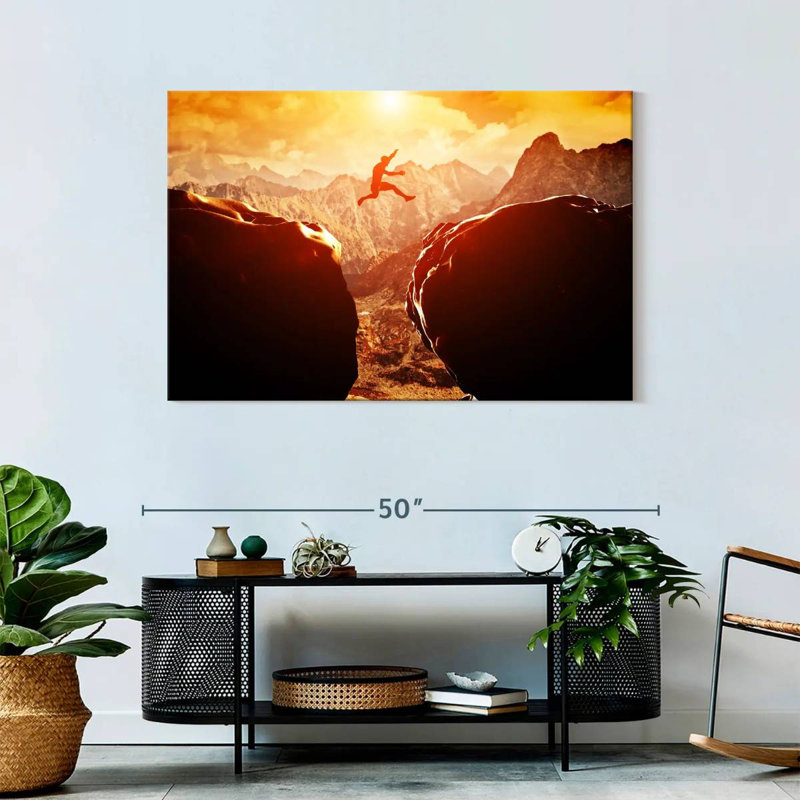 Sireci Extreme Cliff Jumping, 30" H x 45" W