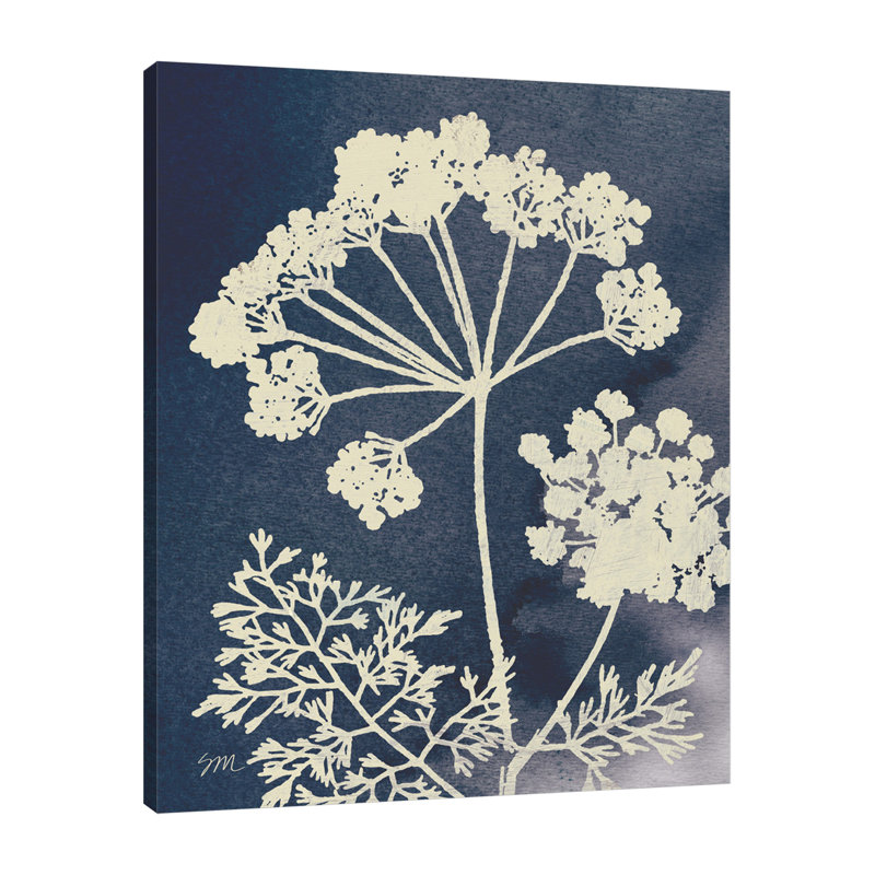 «Dark Blue Sky Garden II» par Studio Mousseau - impression sur toile tendue, H 15 po x l 12 po x P 1,5 po