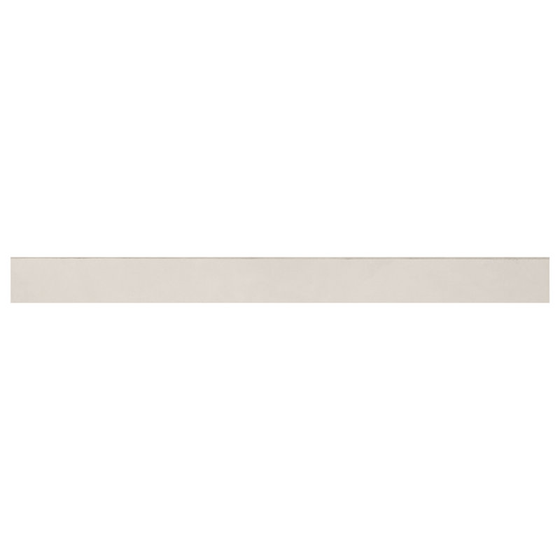 Ryx 3 po X 32 po Carreau de mosaïque mural en porcelaine mat, Blanc calme