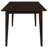 Gianna Cappuccino 5-piece Rectangular Dining Set