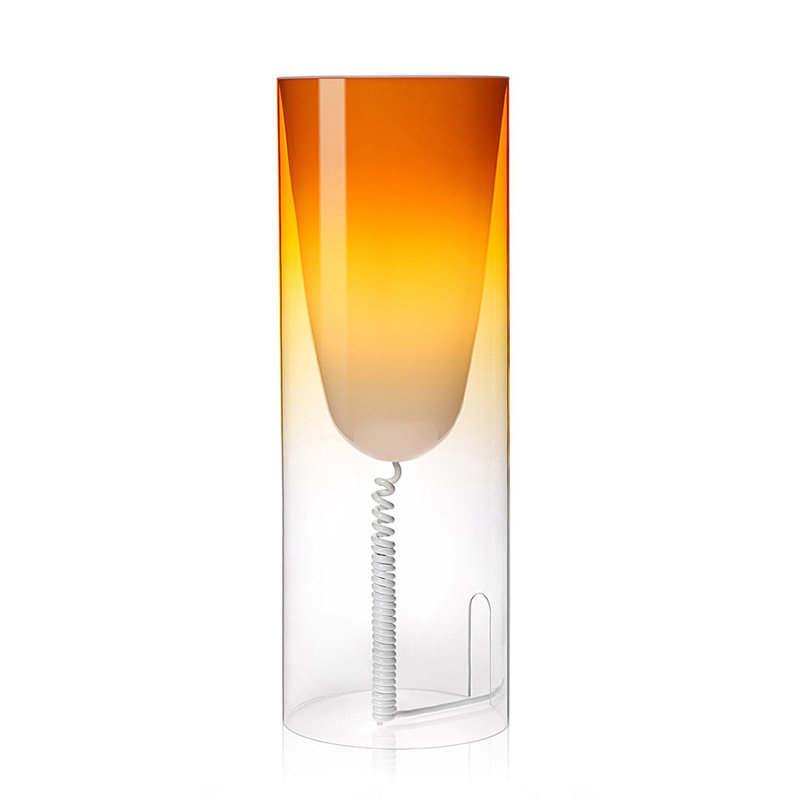 Lampe de table toobe, H 21,75 po x l 15,5 po x P 15,5 po, Orange